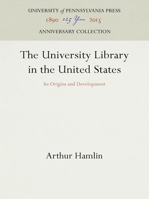 cover image of The University Library in the United States